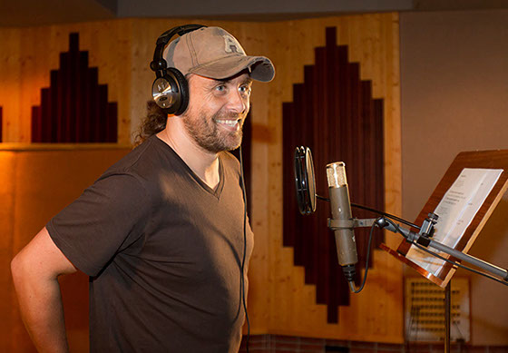 Foto von Jerry bei Studioaufnahmen